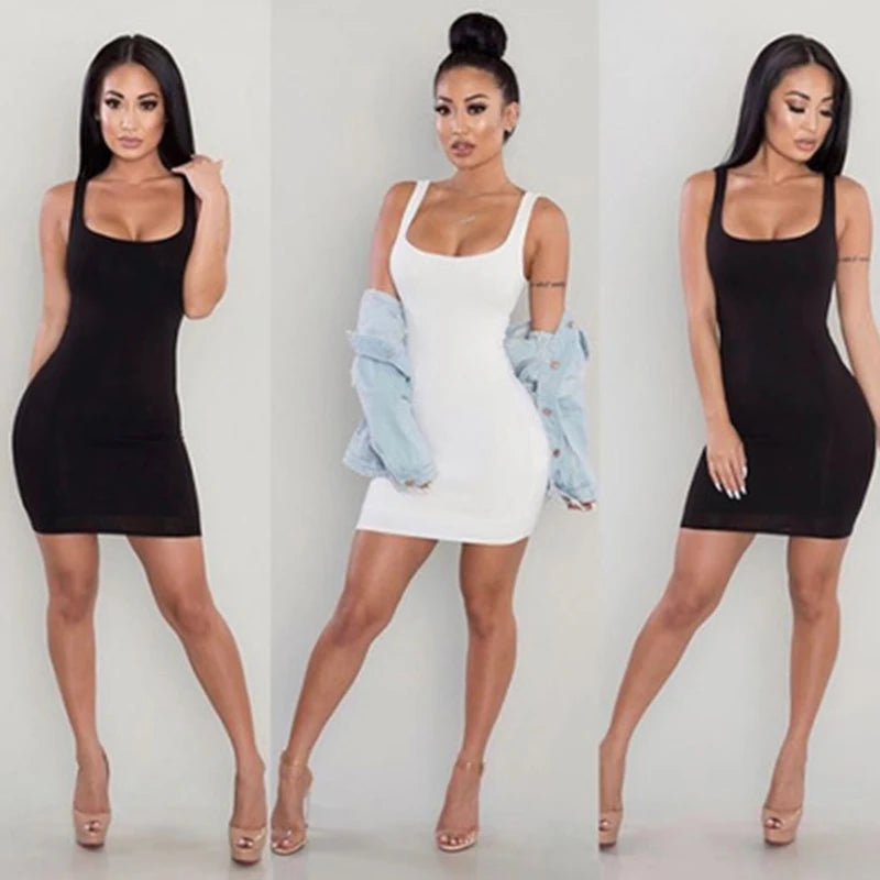 Summer Sheath Casual Dress Women Vintage Elegant Party Dress