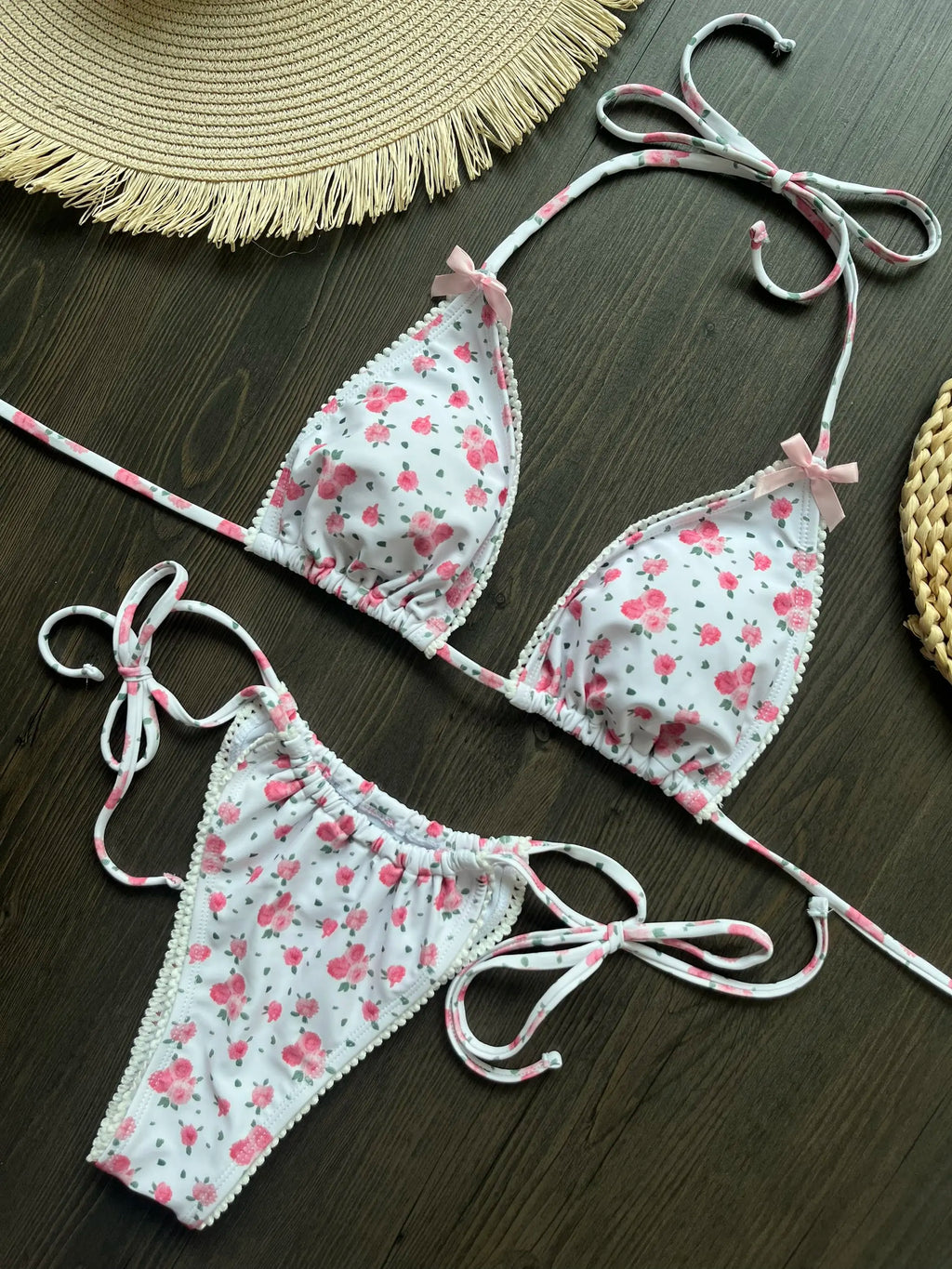 Micro Bikini Push Up Women Swimsuits 2025 Sexy Female Swimwear Brazilian Bikini Set Thong Biquini Swim Suits Print Beachwear