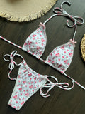 Micro Bikini Push Up Women Swimsuits 2025 Sexy Female Swimwear Brazilian Bikini Set Thong Biquini Swim Suits Print Beachwear