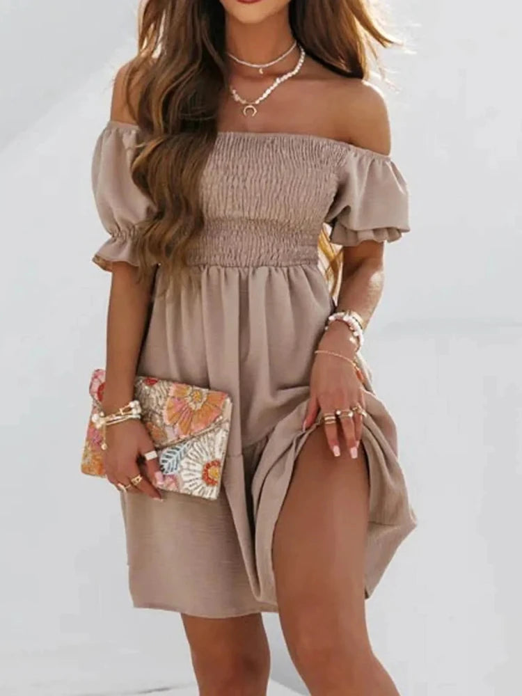 Summer Dresses for Women Fashion Sexy Off Shoulder