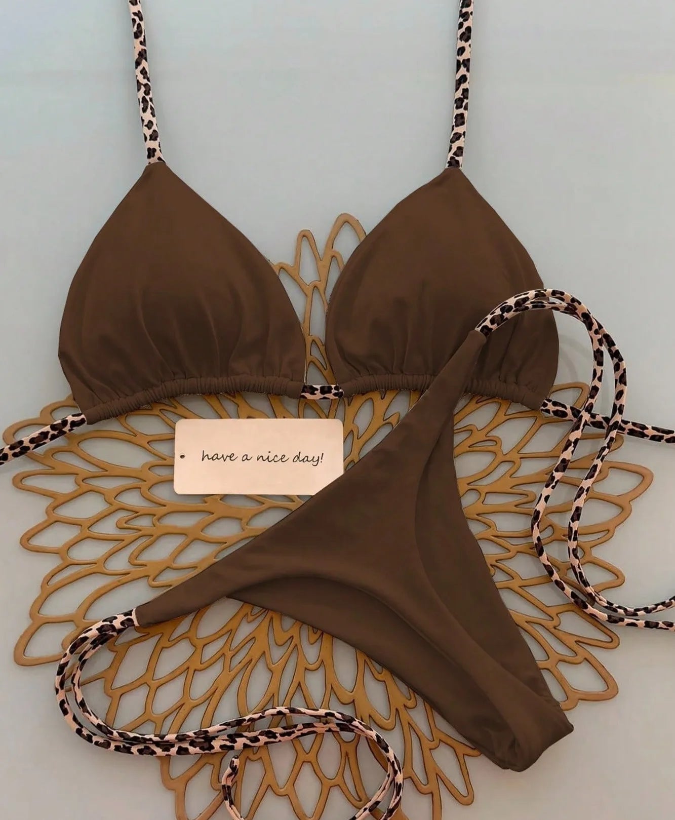 2026 Bikini Women Swimsuit Beach Vacation Swimwear Leopard Printed Sexy Bikini Set Beachwear Swimsuit Thong Bathing Suit Biquini