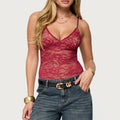 Women Y2K Sleeveless Strap Camis Tops V Neck Summer