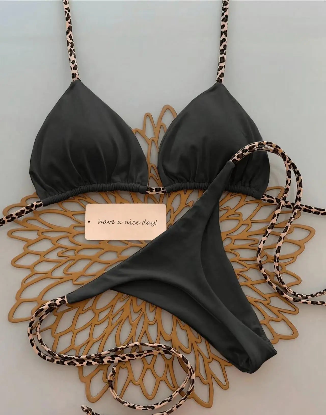 2026 Bikini Women Swimsuit Beach Vacation Swimwear Leopard Printed Sexy Bikini Set Beachwear Swimsuit Thong Bathing Suit Biquini