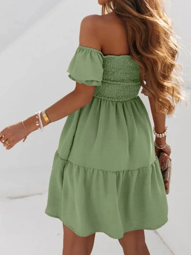 Summer Dresses for Women Fashion Sexy Off Shoulder
