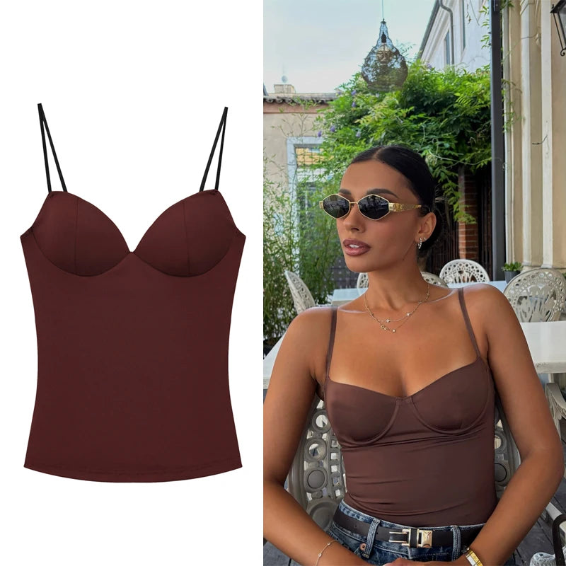 Corset Ladies Halter Tops For Woman Elegant