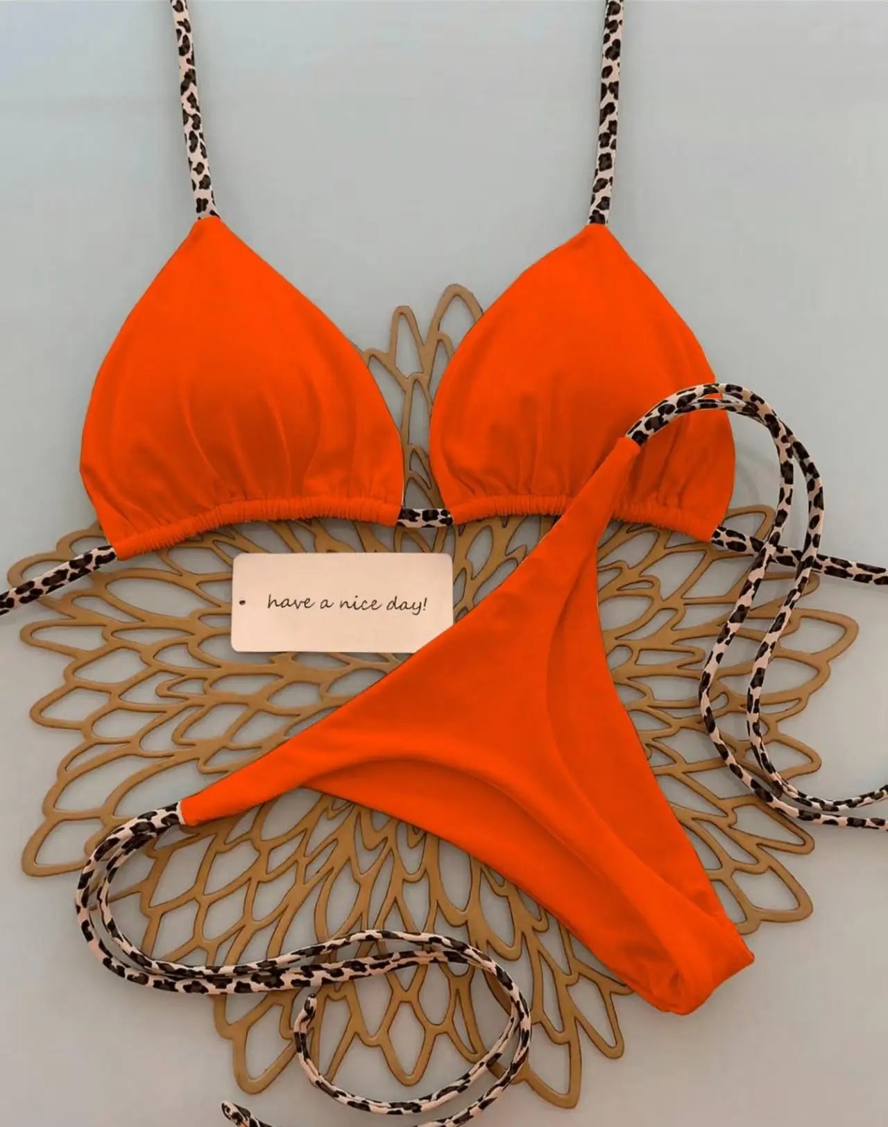 2026 Bikini Women Swimsuit Beach Vacation Swimwear Leopard Printed Sexy Bikini Set Beachwear Swimsuit Thong Bathing Suit Biquini