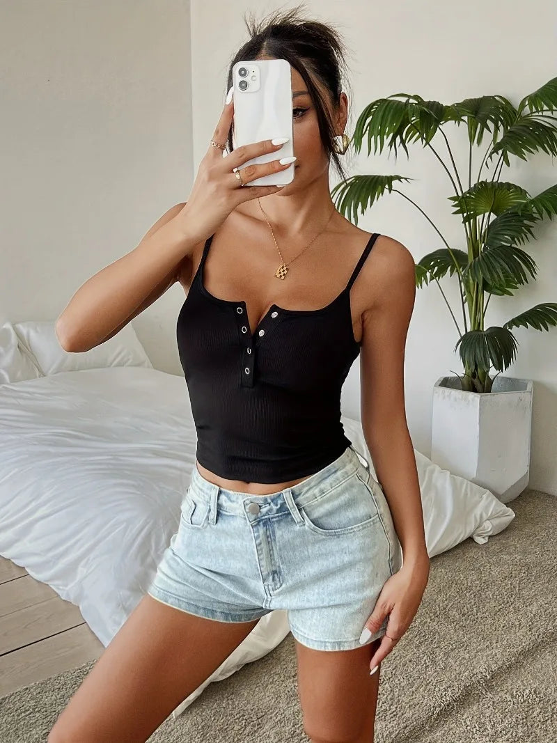 Women's Cropped Tops Spring and Summer Corset