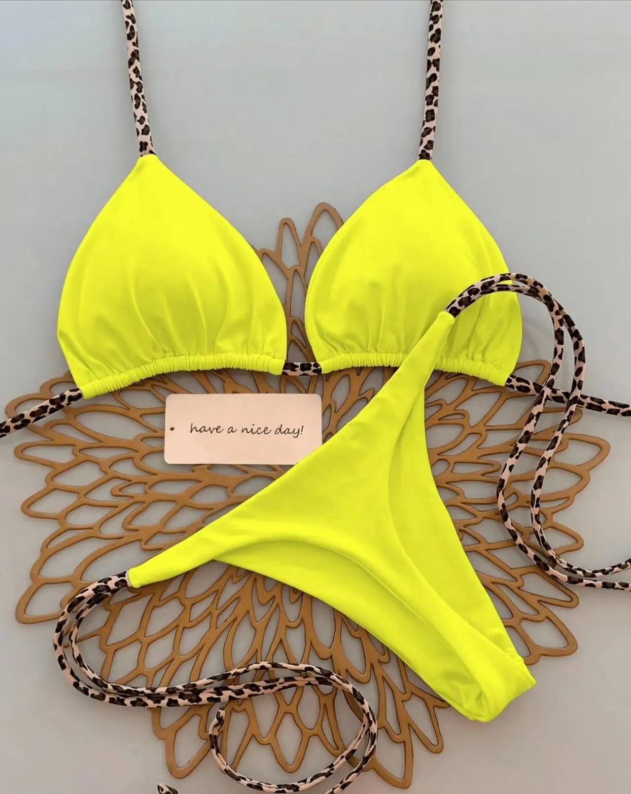 2026 Bikini Women Swimsuit Beach Vacation Swimwear Leopard Printed Sexy Bikini Set Beachwear Swimsuit Thong Bathing Suit Biquini